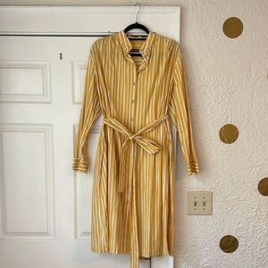 Marimekko Long Sleeve Button Front Shirt Dress